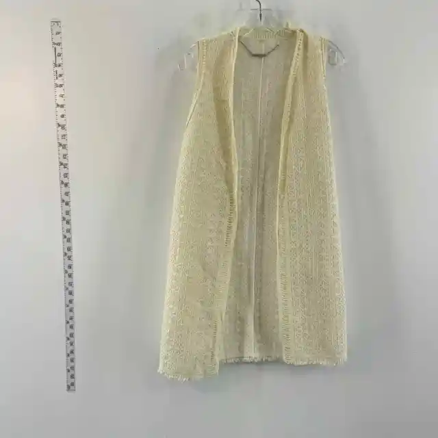 Elie Tahari Cream Vest Womens M