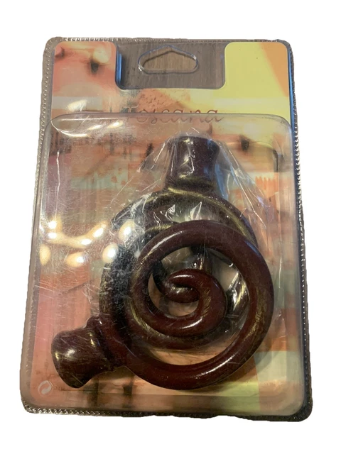 2 Embouts De Tringle à Rideau Laiton Doré Diamètre 4,3 Cm - Occasion état Neuf