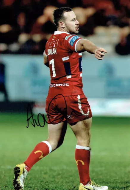 Adam QUINLAN Rugby League Hull KR 2018 Signed Autograph 12x8 Photo 2 AFTAL COA