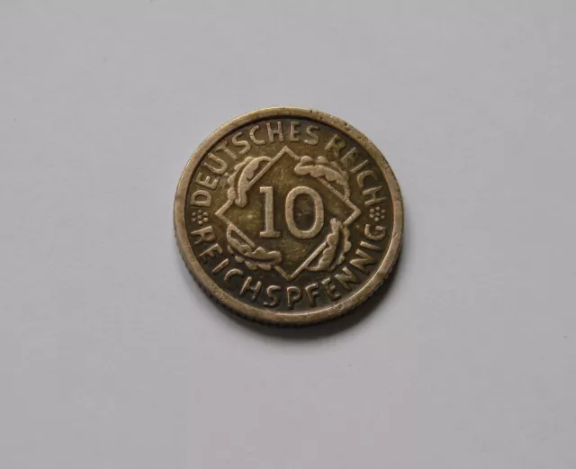 WEIMAR: 10 Reichspfennig 1928 G, J. 317, sehr schön