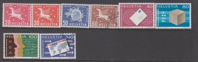 Switzerland (UPU) - 8no. different stamps 1957-2020 (CV $13)