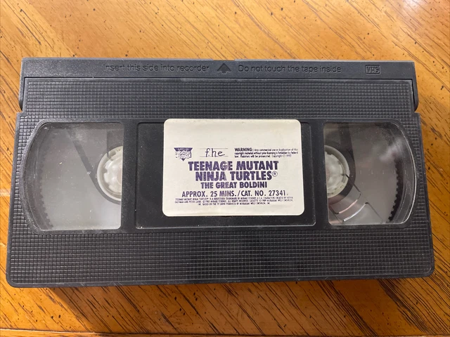 TEENAGE MUTANT NINJA Turtle Burger King Kids Club VHS The Great Boldini ...