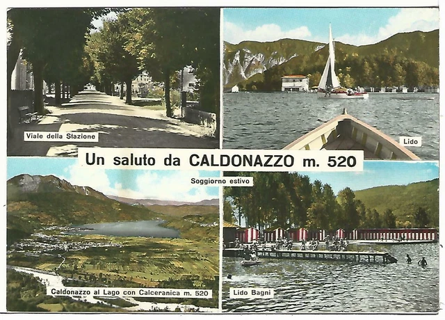 TRENTO (071) - Un saluto da CALDONAZZO (vedute) - FG/Vg 1963