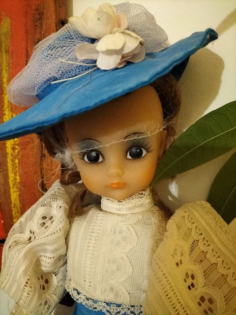 Grande Poupée Bella Martiniquaise 45 Cm - Costume Traditionnel Complet 1963