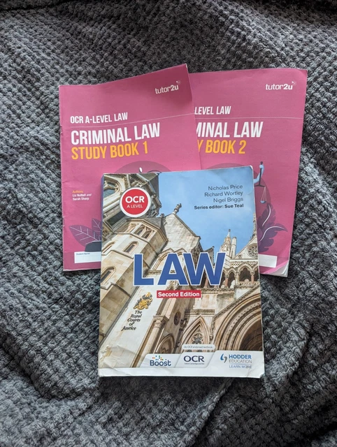 OCR A LEVEL Law Second Edition, With 2 Study Books £26.70 - PicClick UK