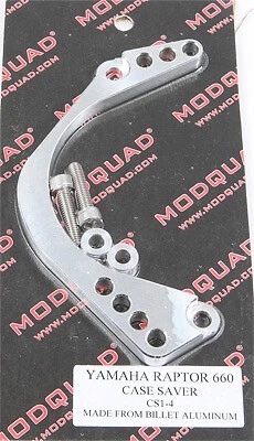 Modquad Billet Aluminum Case Saver Polished YAMAHA RAPTOR 660 2001 Silver CS1-4