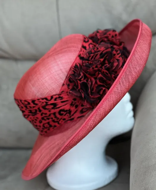 Splendido cappello da sposa rosso - Ottime condizioni
