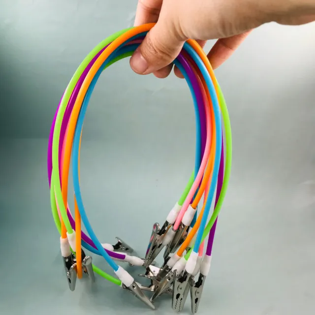 10Pc Dental Instrument Silicone Bib Clips Cord Flexible Napkin Holders Colorful