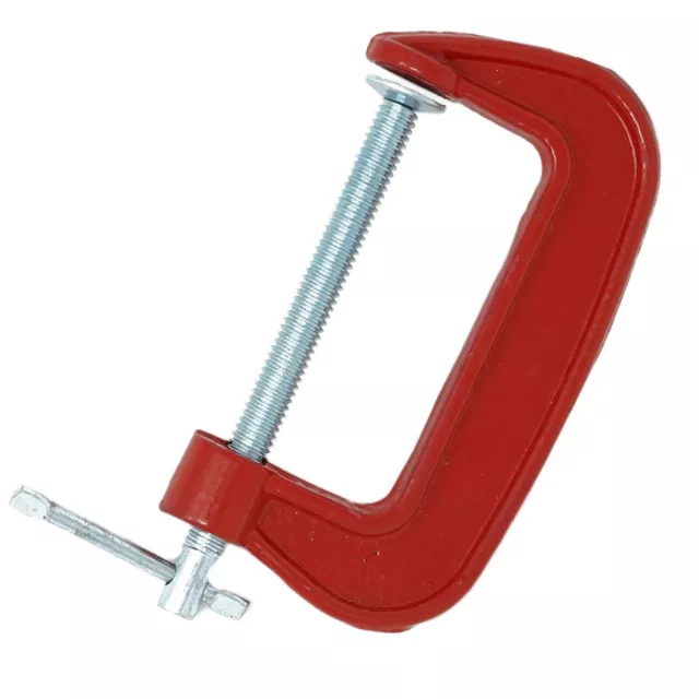 HEAVY DUTY Red G Clamp 3” Iron Clamps Wood Working Welding Support Tool