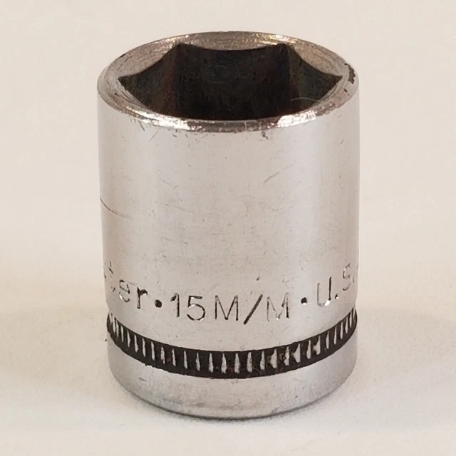 Kraeuter USA 15mm 6 Point 3/8" Drive Shallow Socket 30715