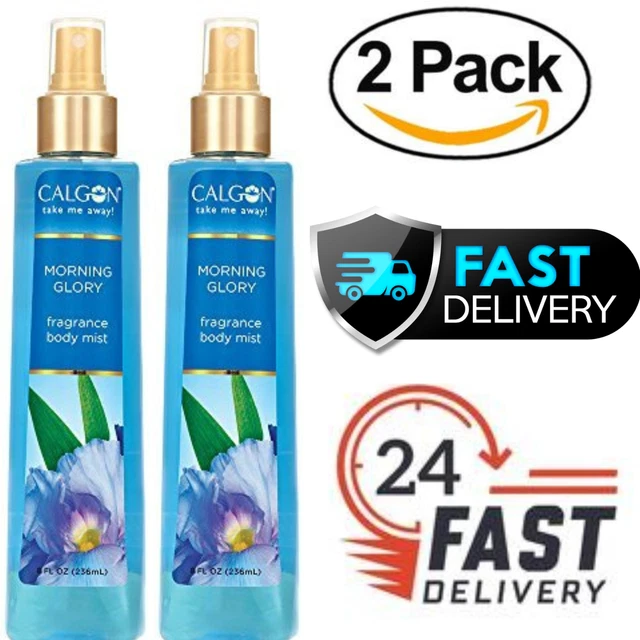 2 pack Calgon Morning Glory Fragrance Body Mist 8 oz