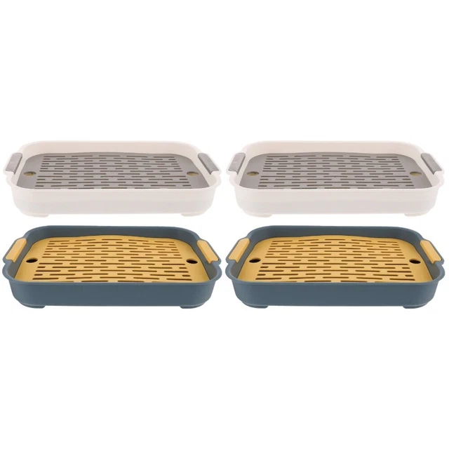 4 Pcs Guinea Pig Litter Box Rabbit Toilet Bunny Cage Indoor Washable