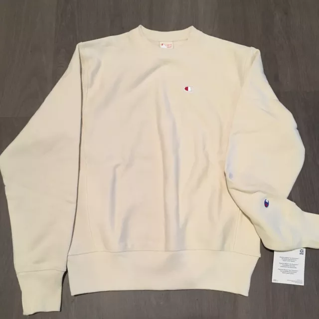 Champion UO Exclusive Reverse Weave Crewneck Sweatshirt Tan