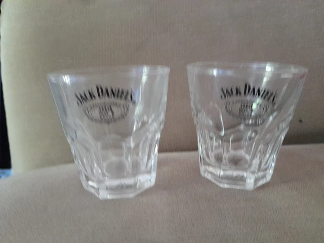 Jack Daniels Collectable Whiskey Glasses X2
