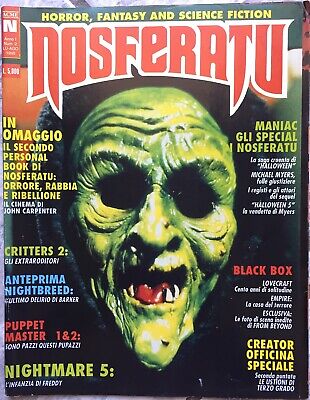 NOSFERATU 2 anno 1 rivista Nightmare Lovecraft horror fantasy scifi Acme 1990