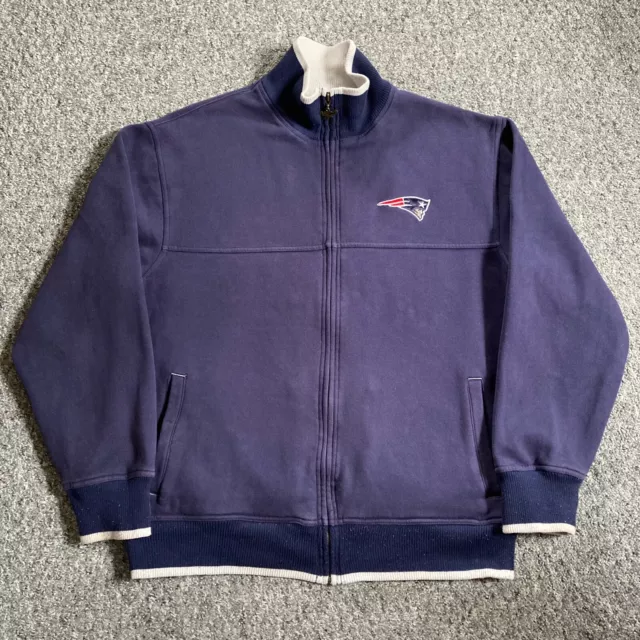 New England Patriots Sweatshirt Zip Up NFL Reebok Vintage Collection Men's Large