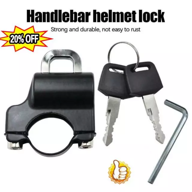 Serratura casco moto protezione antifurto casco serratura di sicurezza metallo 22-27 mm