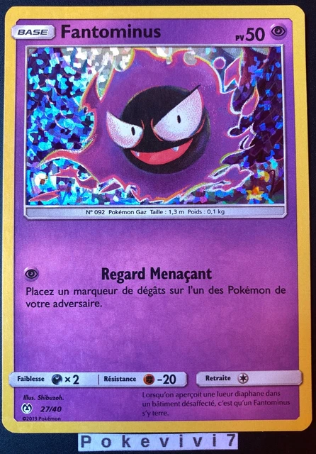 2019 Pokemon Card FANTOMINUS 27/40 HOLO MC DONALD'S Sun & Moon SL FR NEW