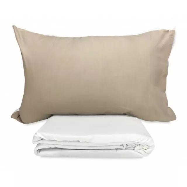 Housse De Couette Victoria Solide De Couleur Brun-Beige