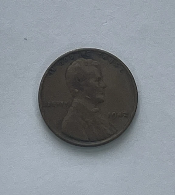 Rare Lincoln 1942 Wheat Penny No Mint Mark