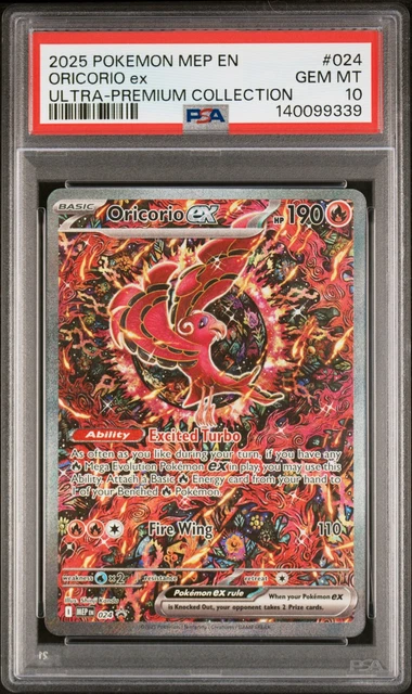 2025 POKEMON MEP Ultra-Premium Collection Promo #024 Oricorio Ex Psa 10 ...