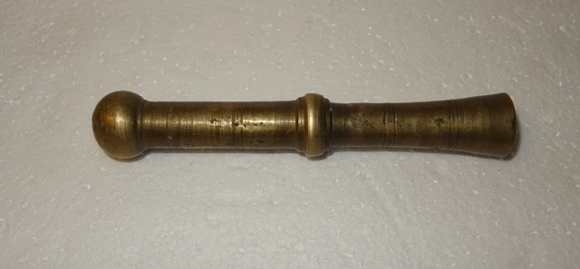 Gros Mortier Et Pilon En Bronze N°7 - Lourd Et Authentique, Idéal Pour Cuisine Ou Déco