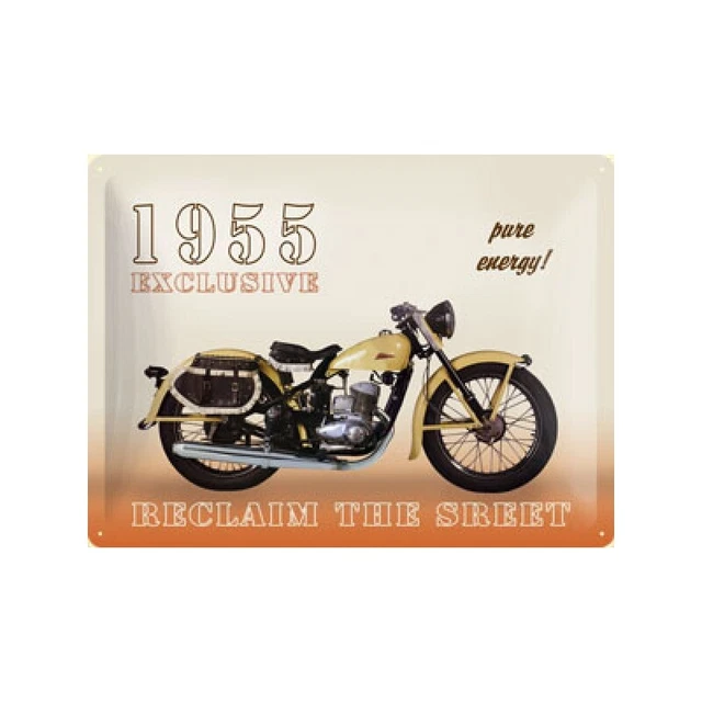 Targa di Latta Moto 1955 30 X 40