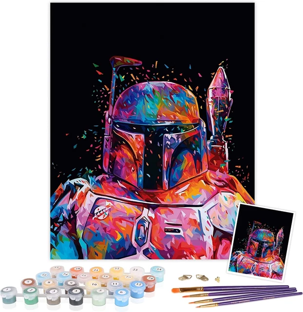 TAHATEAT Zum Selbermachen Ölgemälde nach Zahlen, Leinwand Ölgemälde Soldat Star Wars für von
