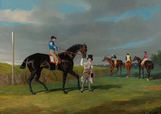 Horse Racing Wall Art Print Poster - John Frederick Herring Picture A3 A4 A5