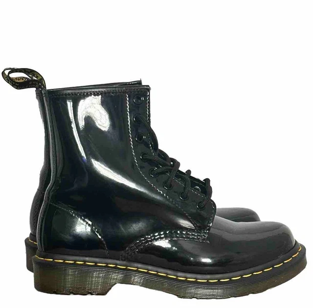 DR.MARTENS 1460 PATENT Lamper 8 Eyelet Black Patent Womens Boots