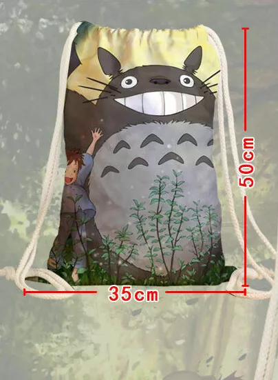 My Neighbor Totoro School Library Book Drawstring Bag Anime Cartoon Comics  AUS