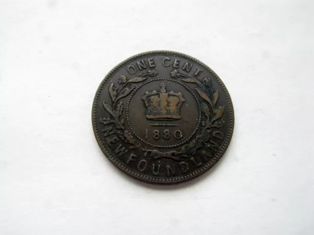 1880 Newfoundland One Cent RO ED