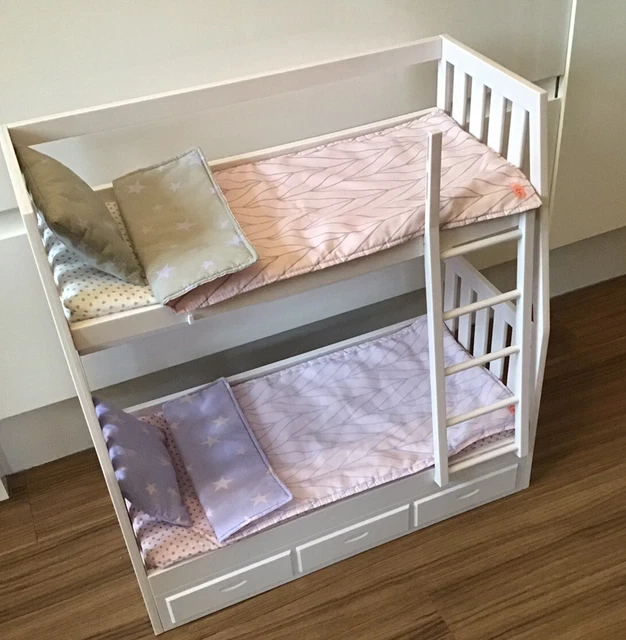 OUR GENERATION 18” Dolls Dream Bunk Beds With Bedding £37.67 PicClick UK