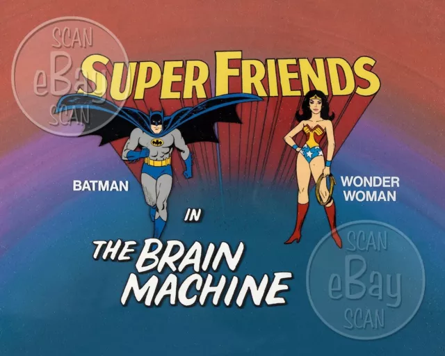 Rare! SUPER FRIENDS Cartoon TV Photo HANNA BARBERA Studios SUPERMAN Title Card