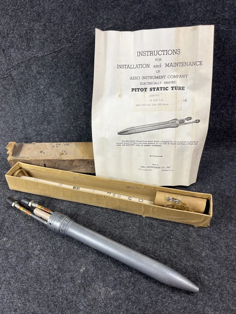 AERO INSTRUMENTS COMPANY - Pitot-Static Tube - P/N: PST300-4 - AN5816-1 ...