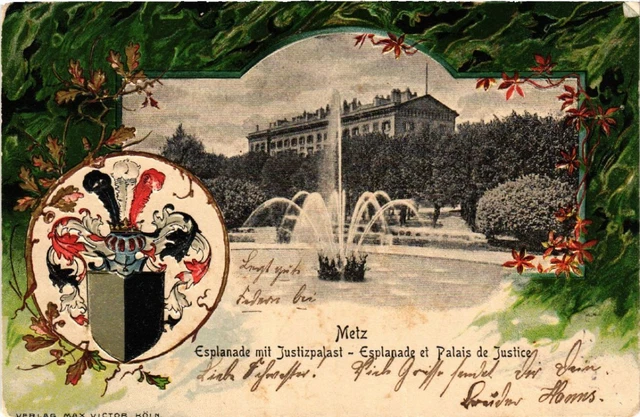 CPA AK METZ Esplanade mit Justizpalast Esplanade et Palais de Justice (454471)