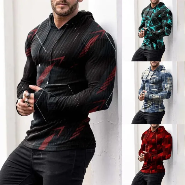 Pull imprimé élégant pour hommes sweat-shirts vêtements de sport hauts pull