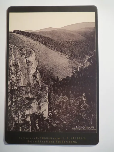 Bad Harzburg - Rabenklippen im Eckerthal u. Brocken - 1893 / KAB