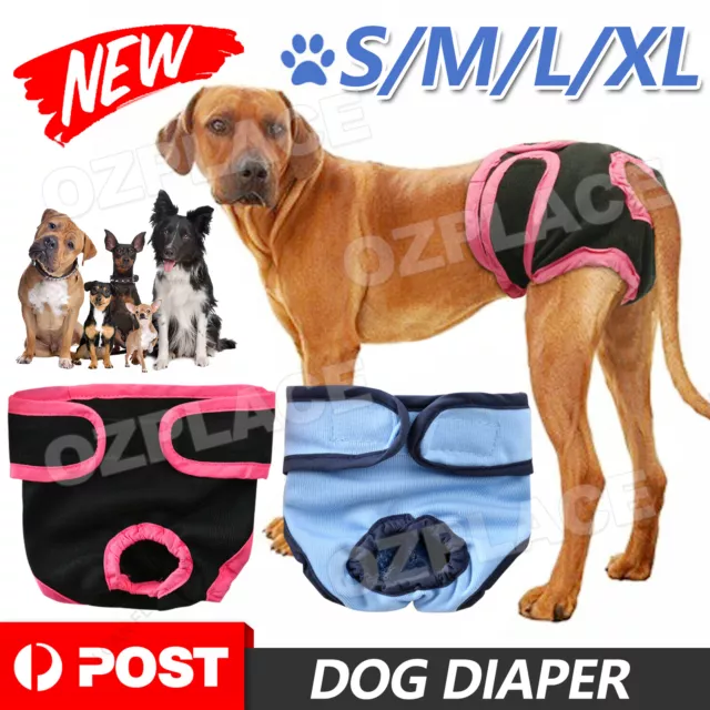 Washable Female Pet Dog Cat Nappy Diaper Physiological Pants Panties Underwear