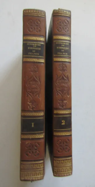 Histoire de France - Emile de Bonnechose - 1834 - 2 Volumes Complet dédicace
