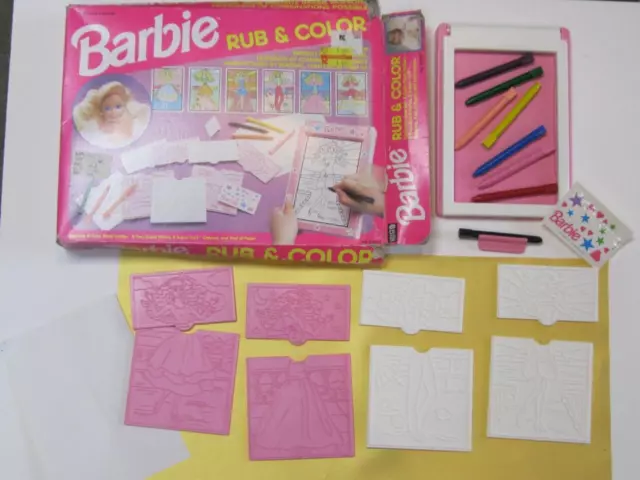 Barbie Fashion Plates Rub Design A Fashion Mattel Tara Boxed Art Designer