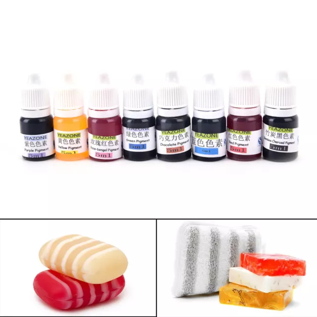 5ml Handmade Soap DYE Pigments Liquid Colorant Tool kit Materials Safe DIY SEAU 2