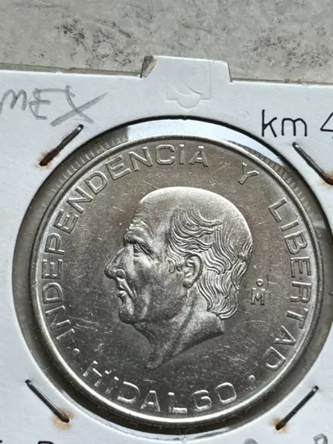 MESSICO MEXICO 5 PESOS  1955  Silver PESOS MEXICAN Five pesos INDIPENDENCIA