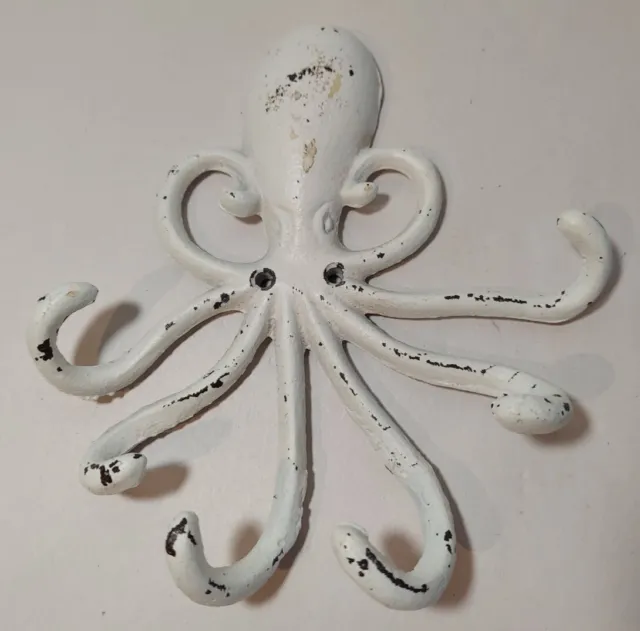 Sea Octopus Cast Iron Wall Key Jewelry Hooks Nautical Towel Hanger for Ship Boat