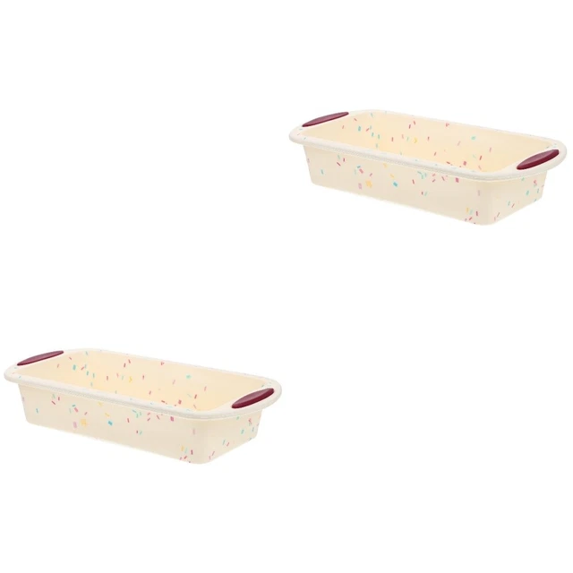 Paquete de 2 moldes de tostadas de silicona gel de sílice molde de pastel de silicona