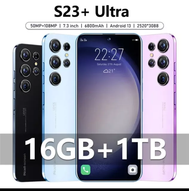 S23 Ultra 5G Smartphone 7.3 16GB+1TB Unlocked Dual SIM Android