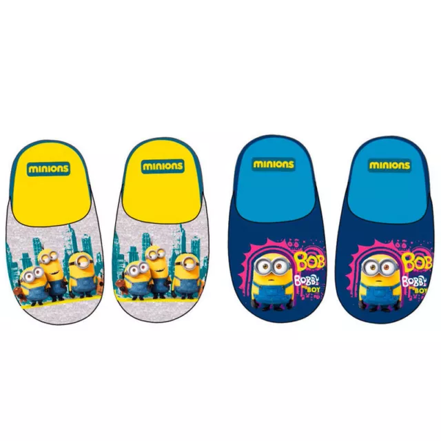 Pantoufles Minions pour enfants, chaussures avec Bob, Stuart, Kevin différentes tailles