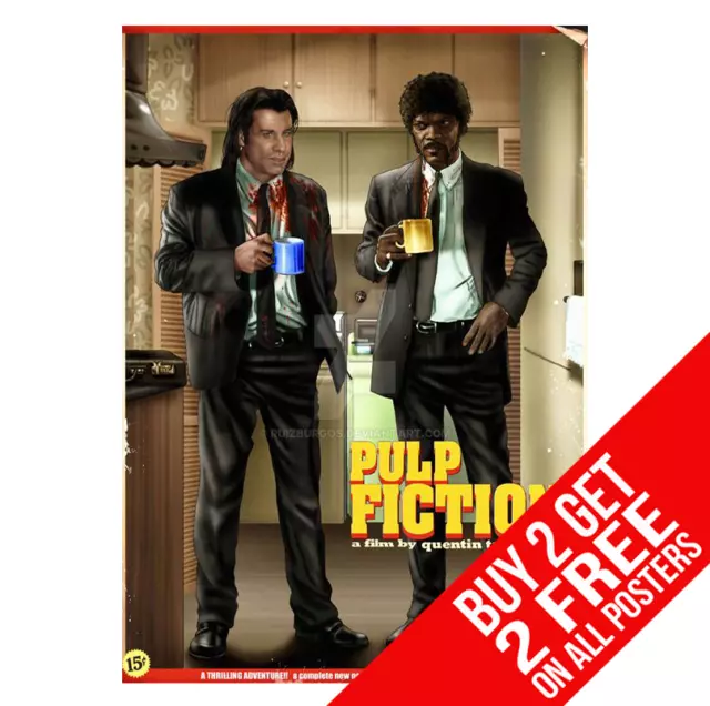 Pulp Fiction Poster Photo Wall Art Pic Print A4 A3 Size - Buy 2 Get Any 2 Free