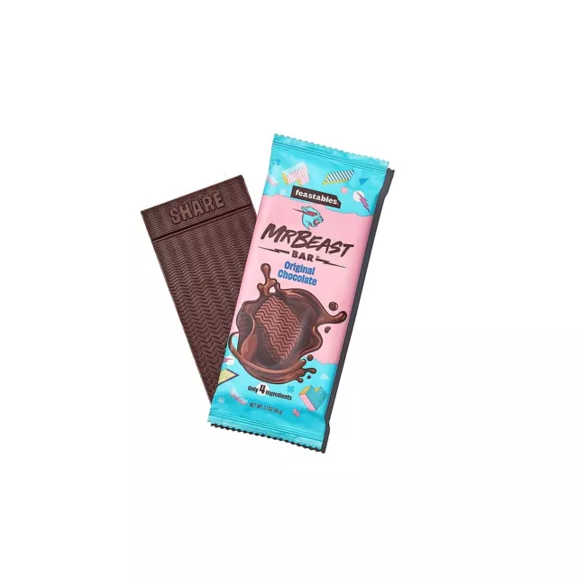 Feastables Mr Beast Bar Original Chocolate 60g x 5 Pack