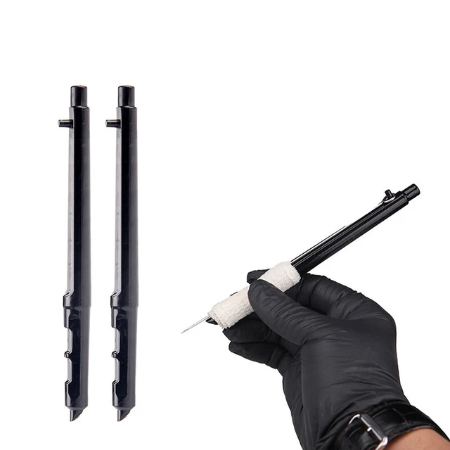 1 pz penna strumento manuale tatuaggio 3D nera con punta e bastone per tatuaggi palude */t
